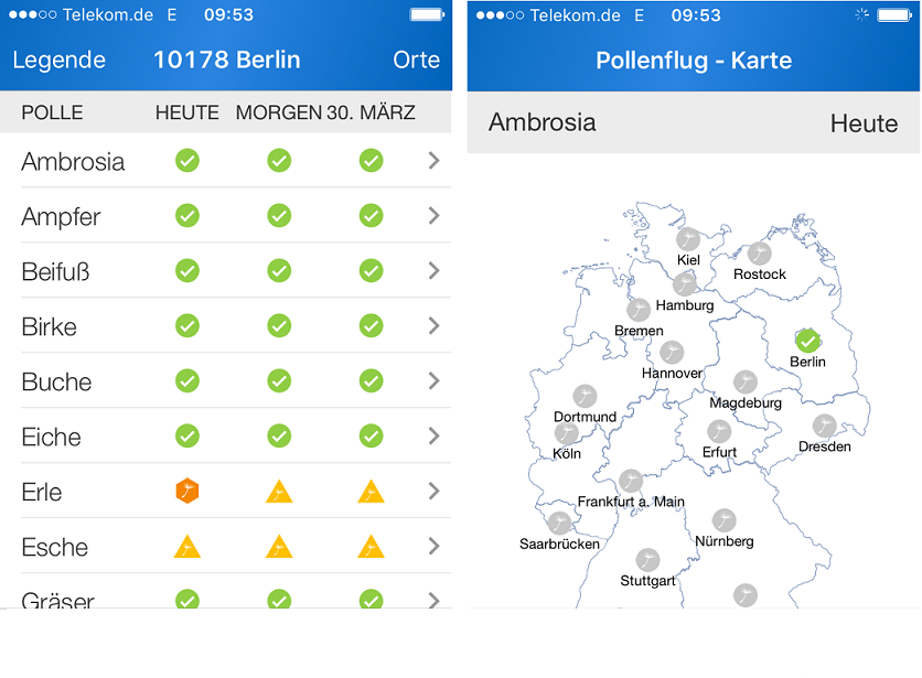 Pollenflug-App