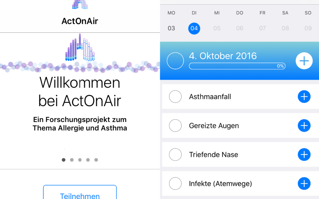 ResearchKit App ActOnAir