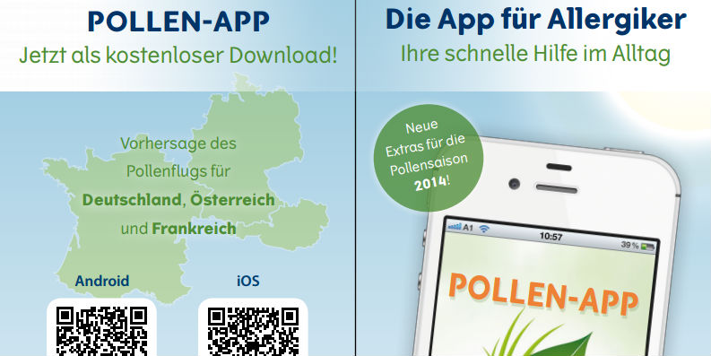 Pollen-App der Stiftung Deutscher Polleninformationsdienst